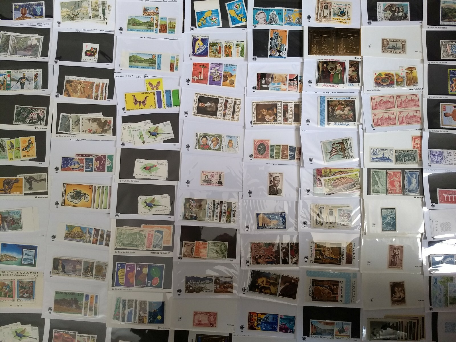 Worldwide Stamp Collection MNH - 600 Different from 100 Countries in Full Sets