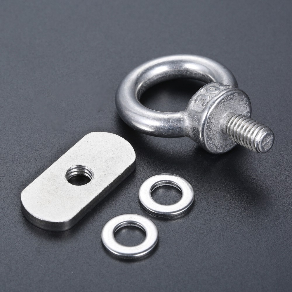 2pcs Track Mount Surfboard Tie Down Eyelet Fixing Rail Hold Bungee Cord Hardware
