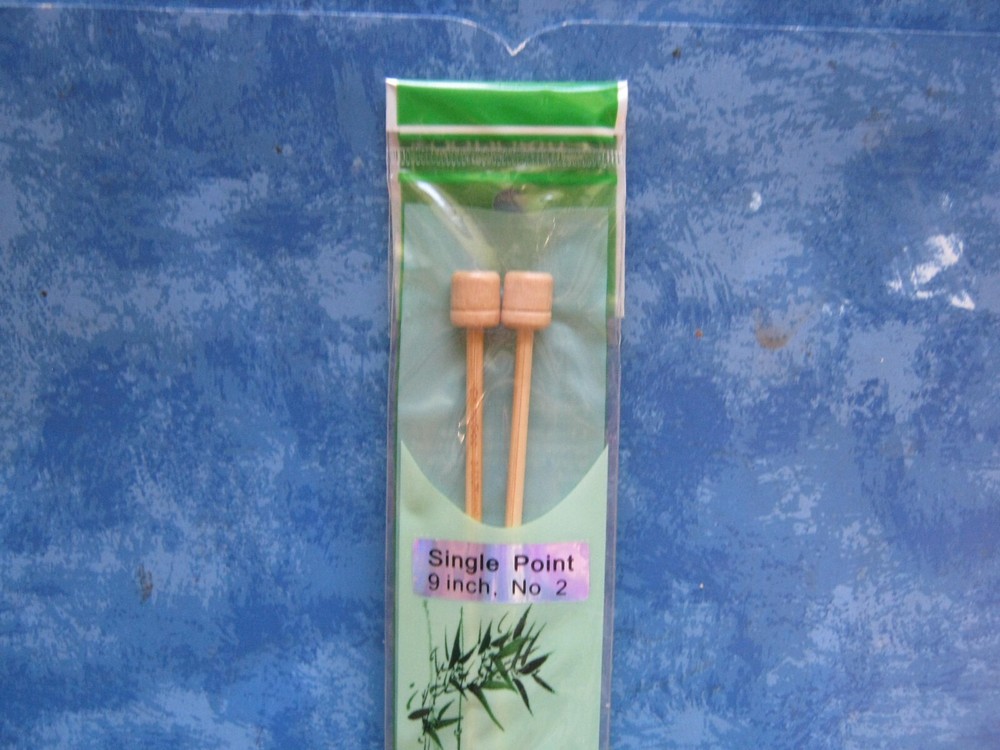 CHIAOGOO PREMIUM BAMBOO 9" KNITTING NEEDLES SIZE 2 NIP E
