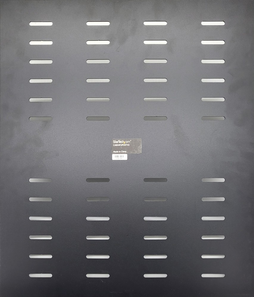 StarTech 2 Post Vented Server Rack Shelf Mount Up to 75 lb. CABSHF2POSTV2