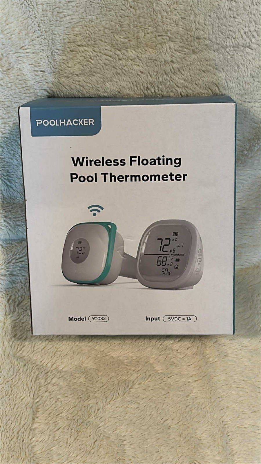 Poolhacker Wireless Floating Pool Thermometer - YC033 - Rechargeable, Real-Time