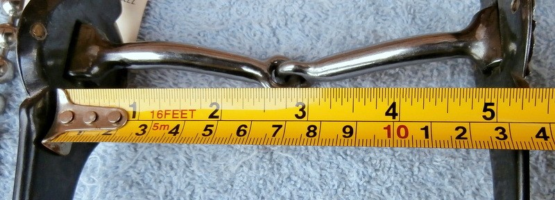 Greg Darnall Silver Concho Blued Black Shank Snaffle Horse Bit Ball Rein Chains