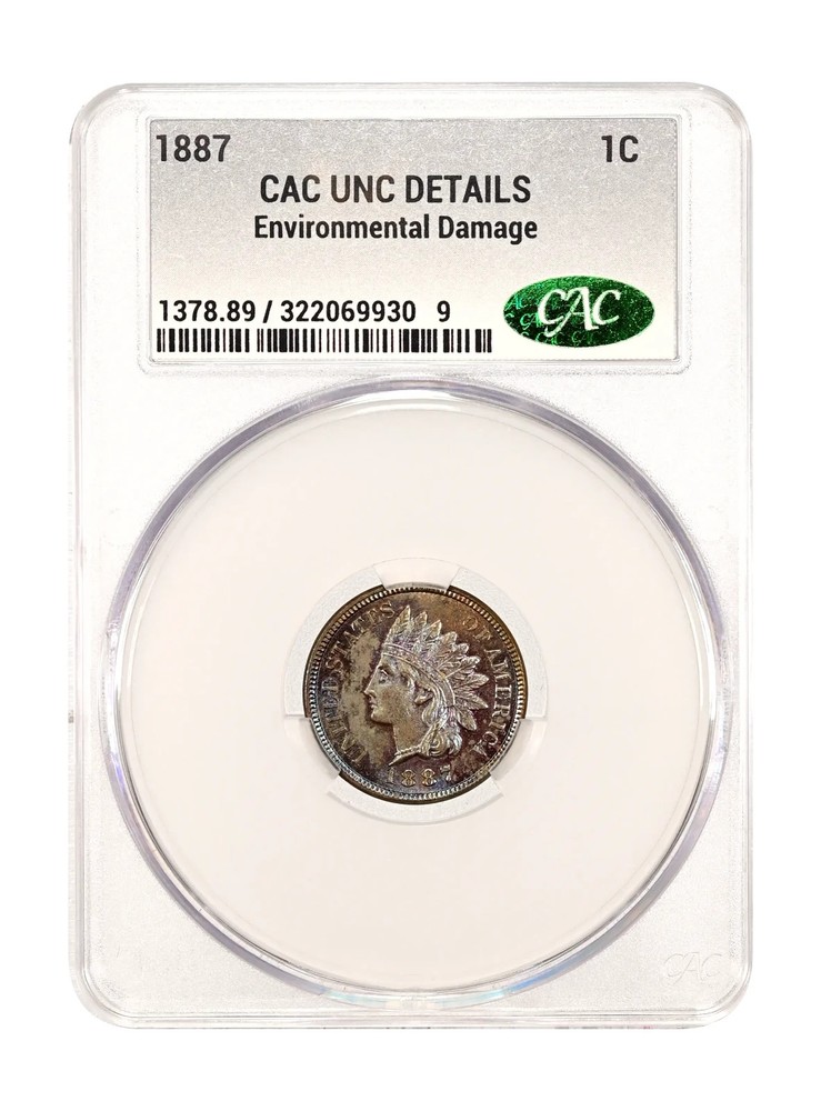 1887 Indian head penny