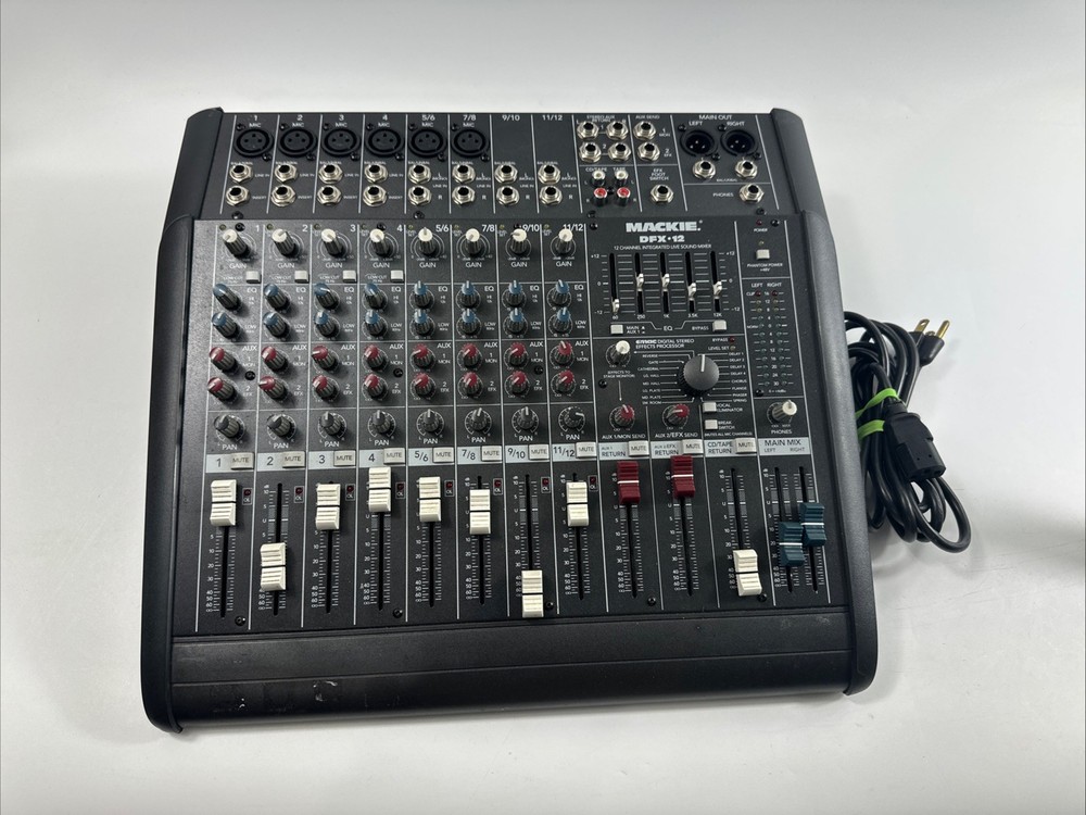 Mackie DFX12 Compact Integrated Live Sound Mixer *untested* READ