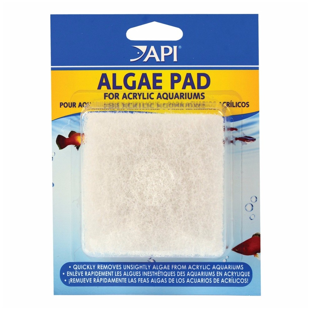 API Hand Held Pad for Cleaning And Maintaining Acrylic Aquariums - 3 Pack
