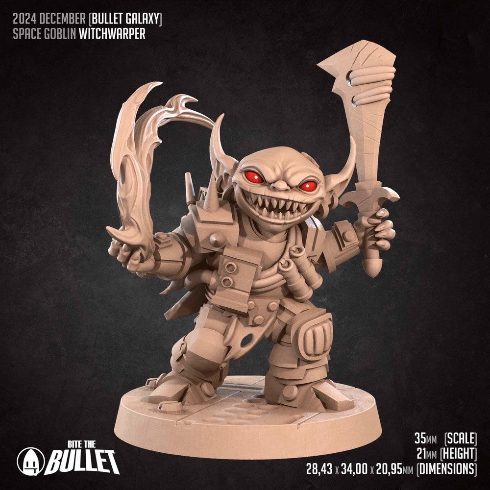 Space Goblin Witchwarper - Mystic Mage - Bite the Bullet - Dungeons and Dragons