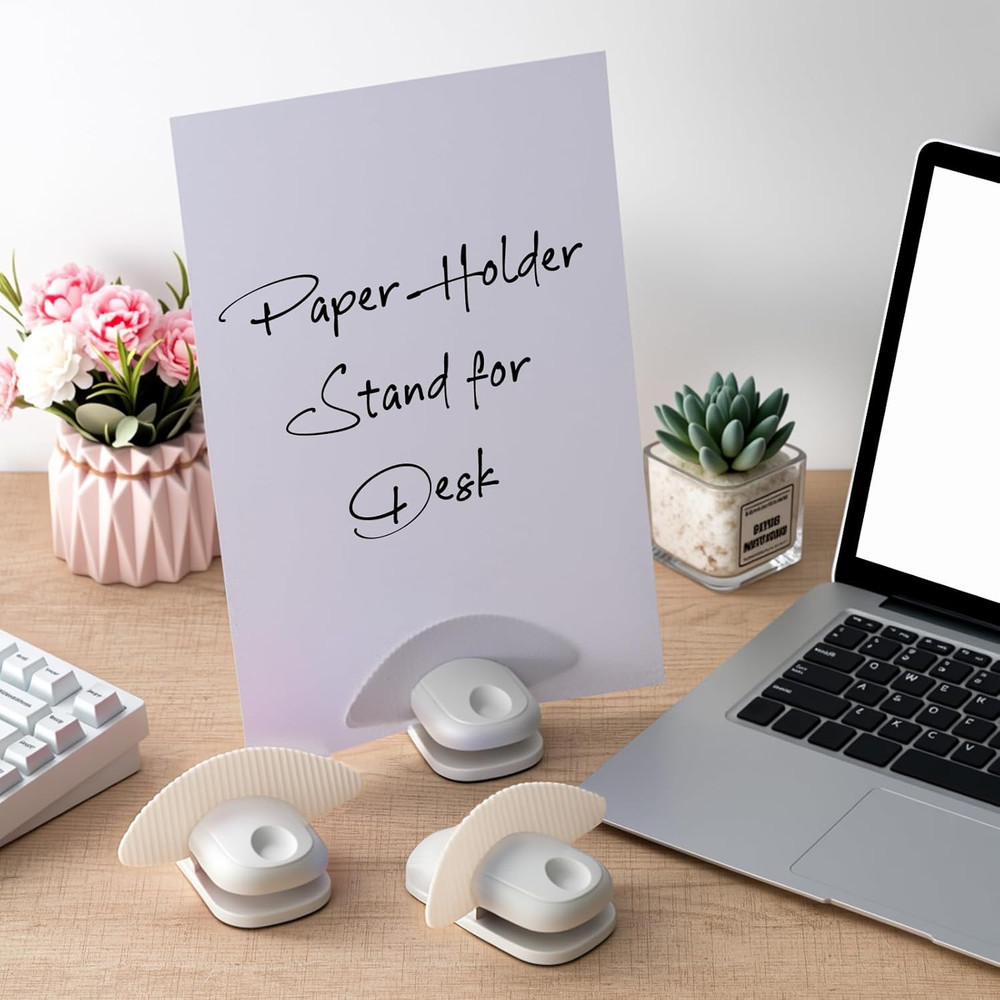 2 Pcs Paper Holder Stand for Typing Non-Slip Mat Desktop Folder Document Hold...