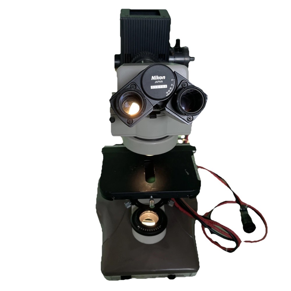 Nikon Labophot 2  Fluorescence System  Components Power On No Obj + Hg Lamp