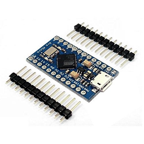 Pro Micro 5V/16MHz Module Board with 2-Row Pin Header for Arduino ATmega32U4