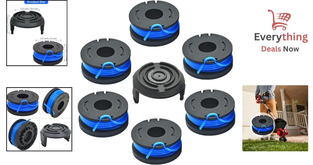 Durable 10Ft Weed Eater String Trimmer Line & Spools for Effortless Lawn Care