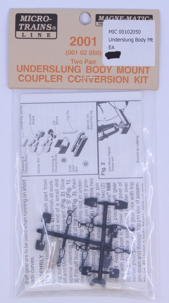 Micro-Trains 00102050 (2001) N Underslung Body Mount Coupler Kit