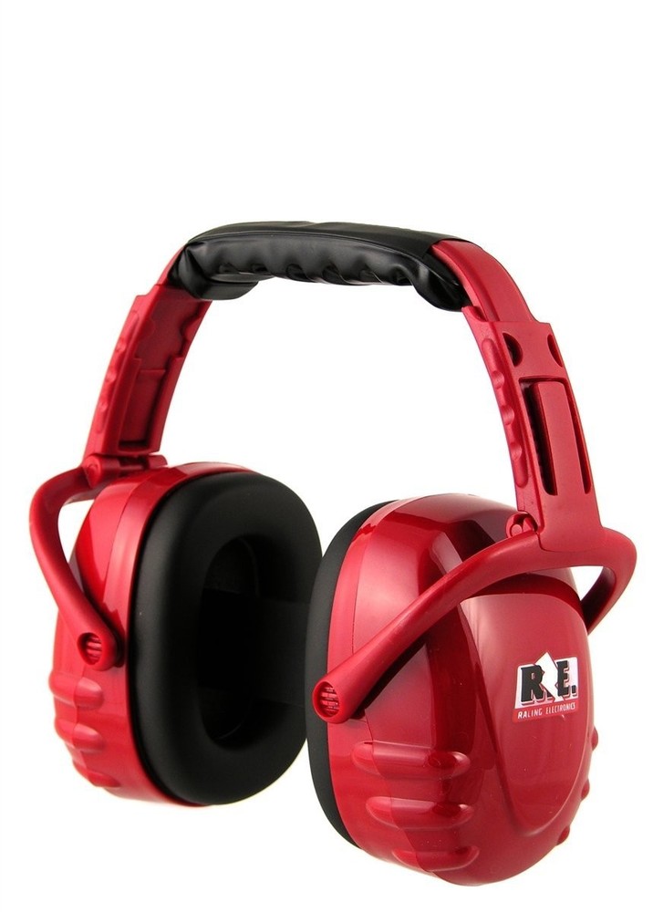 Racing Electronics HP-005, One Red Plastic Hearing Protector Red Performance Par