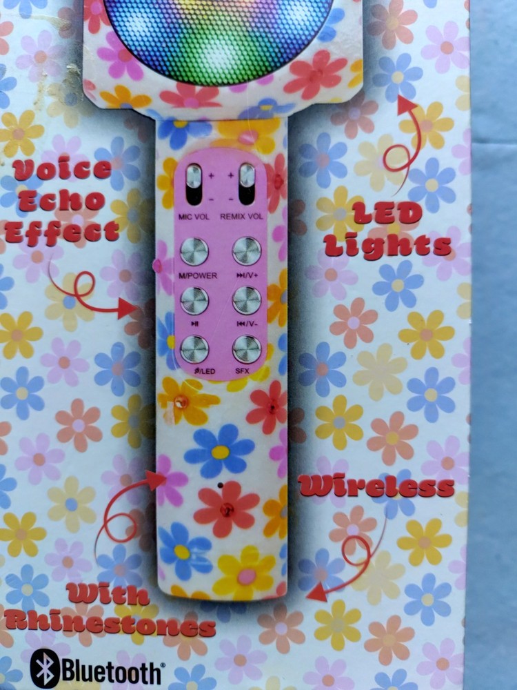 ThrowBack Karaoke Wireless Led Mic Bluetooth