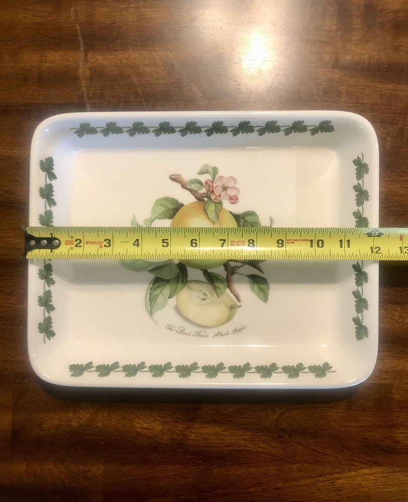 Portmeirion APPLE HARVEST 12" Rectangular Lasagna Baker Baking Dish - Excellent