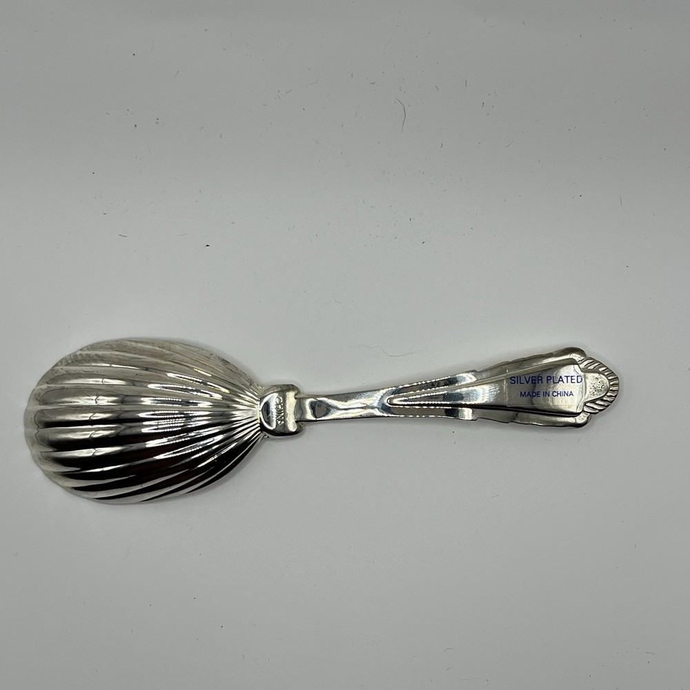 International Silver Plated Serving Spoon PINEAPPLE Design 5 3/4" Unused in Box