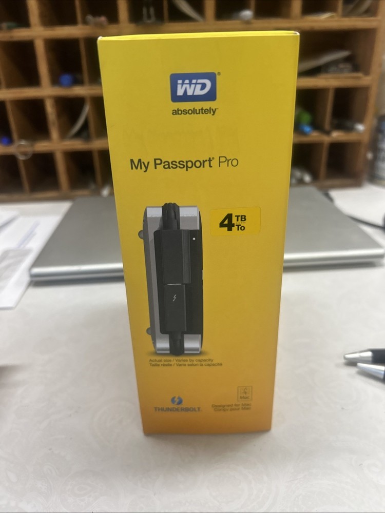 WD My Passport Pro *Mac* Portable RAID Storage Thunderbolt Performance 4TB