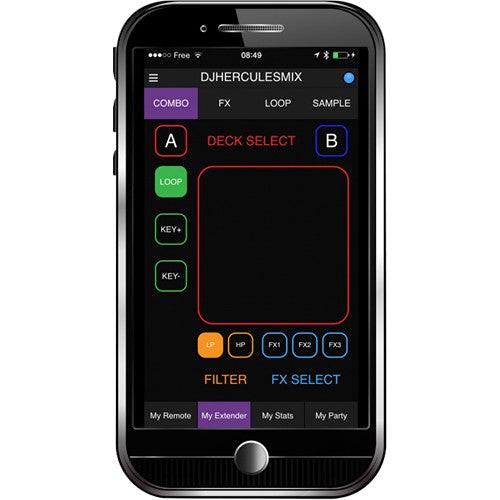 Hercules DJCONTROL-UNIVERSAL Universal DJ Bluetooth DJ Software Controller