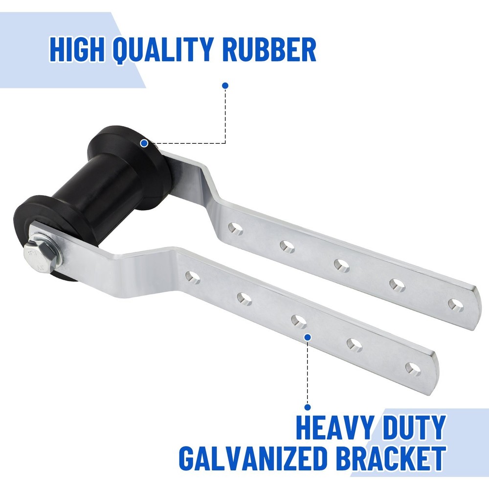 4" Adjustable Tongue Keel Roller Bracket Assembly for 2" Boat Trailer Replace