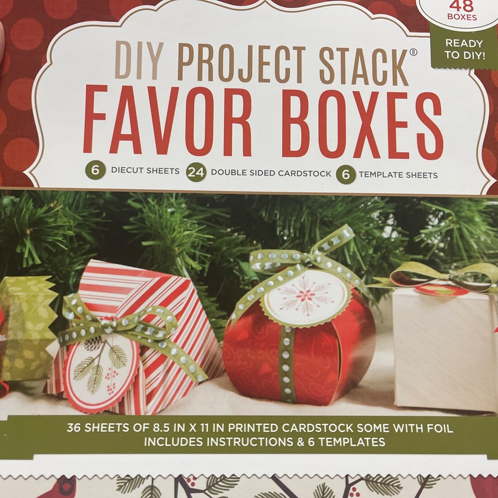 DCWV DIY Project Stack Favor Boxes Kit. NEW