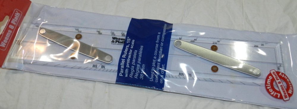 Weems & Plath Item # 141 - Parallel Rulers 15" - with plastic sleeve