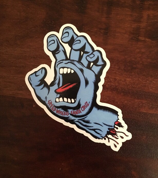 santa cruz skateboard sticker