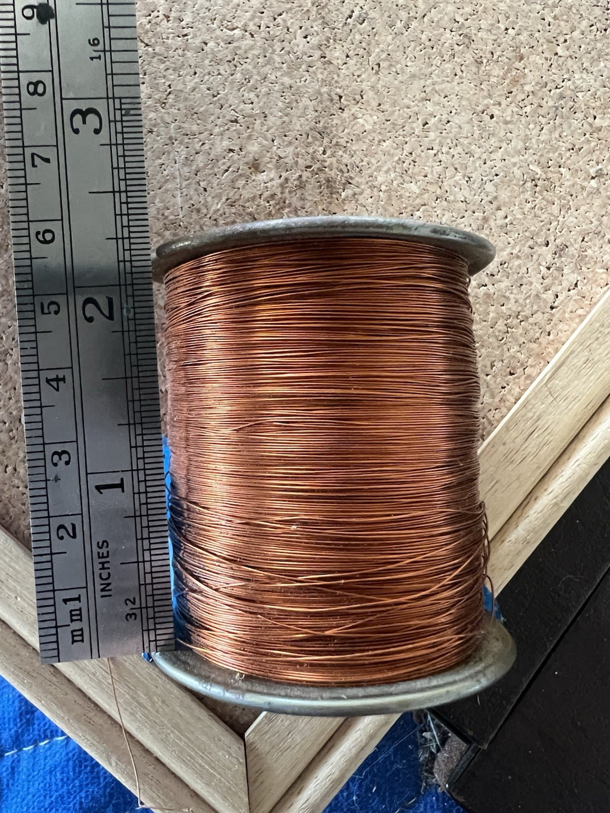 Vintage #30 Nylclad Copper Wire Spool
