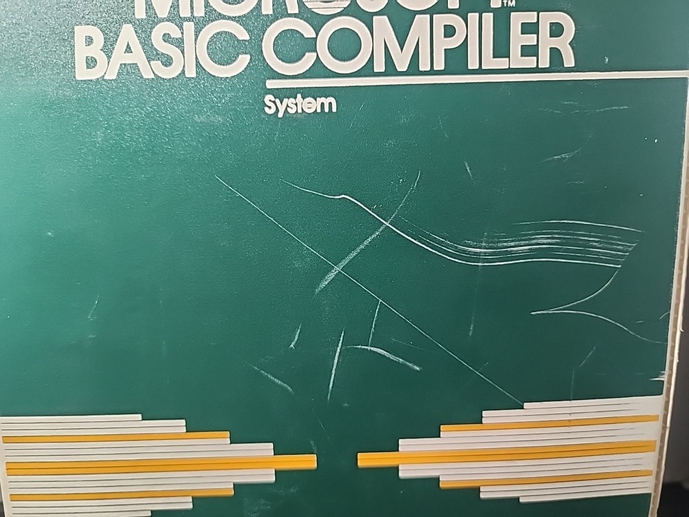 Vintage 1981 Microsoft BASIC Compiler Manual & Binder - CP/M-80 NO DISKS