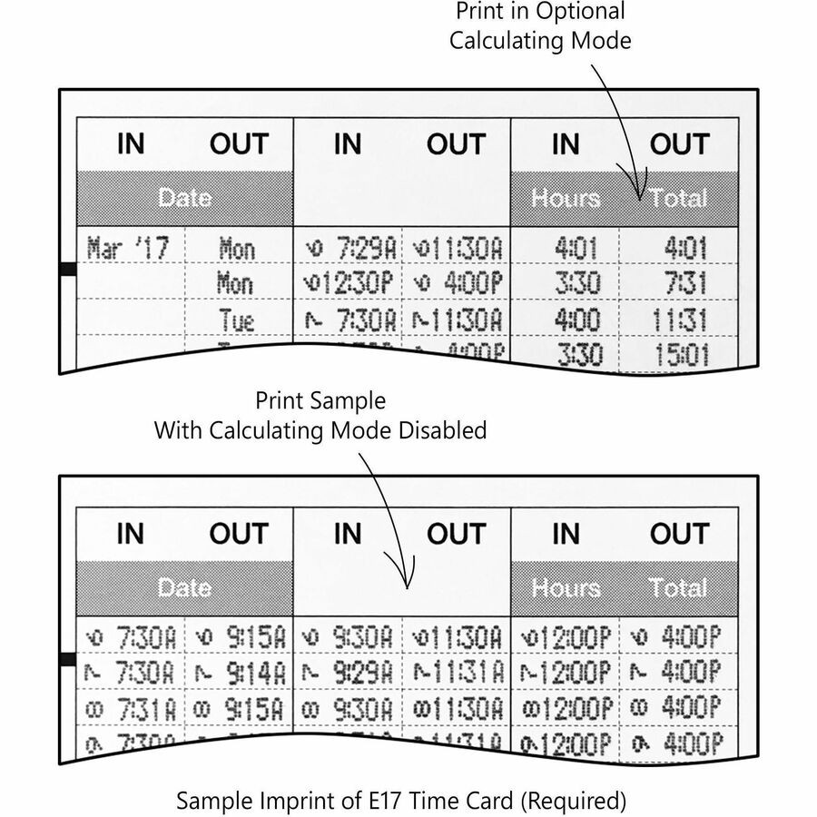 Lathem 700E Calculating Electronic Time Clock