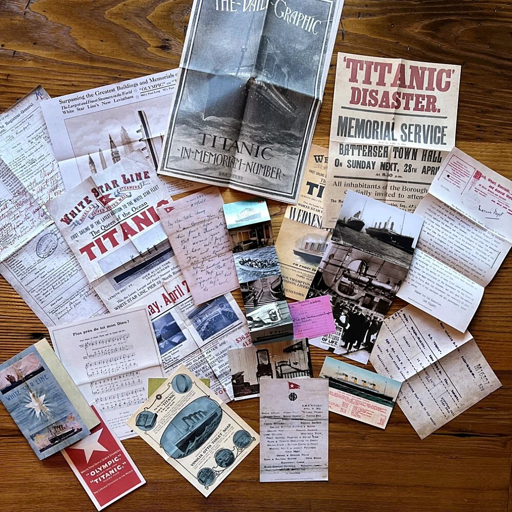 White Star Line Titanic Document Box Collection