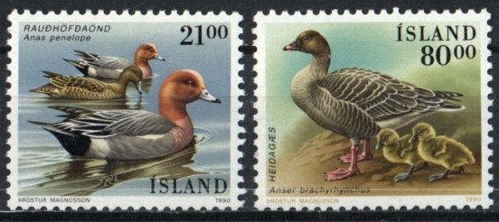 Iceland Stamp 686-687  - Birds