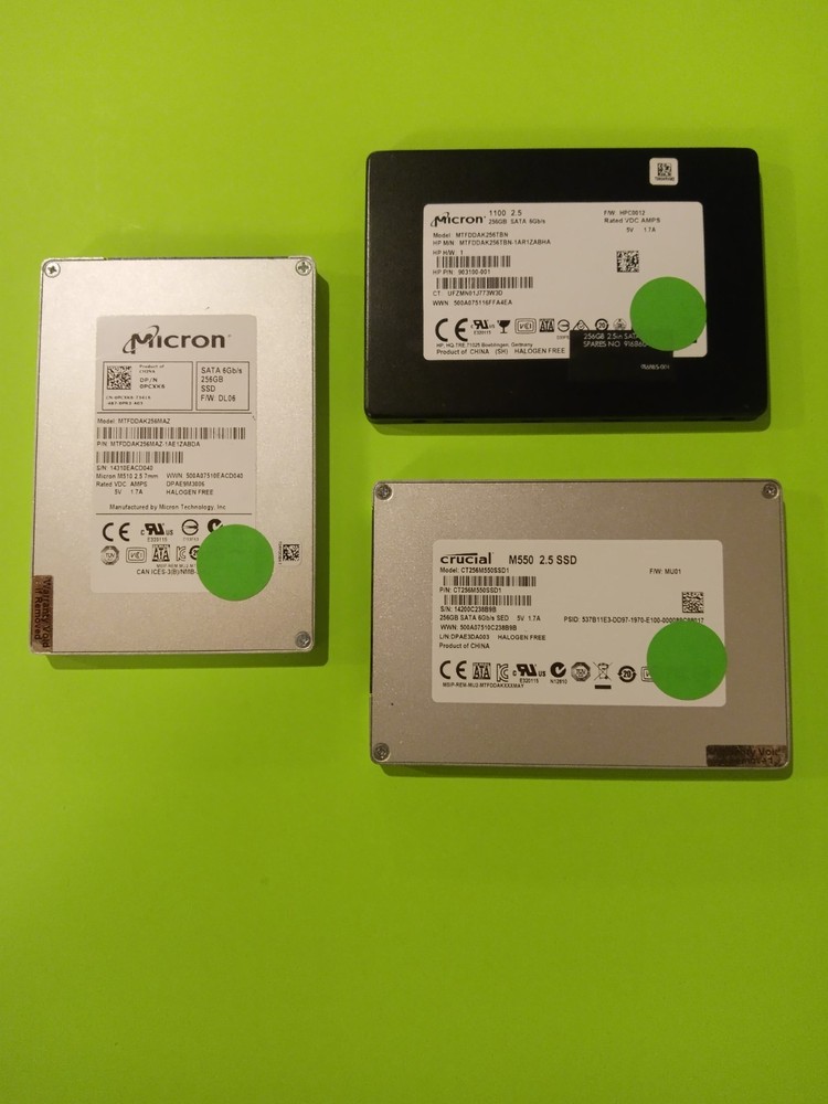 256GB 2.5" SATA Solid State Drive SSD with Windows 11 Pro 64-bit UEFI - Tested✅✅