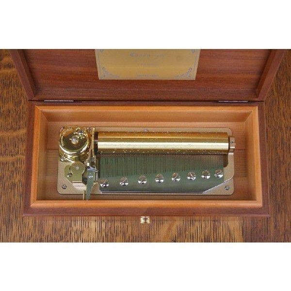 Walnut case for 72-note music box