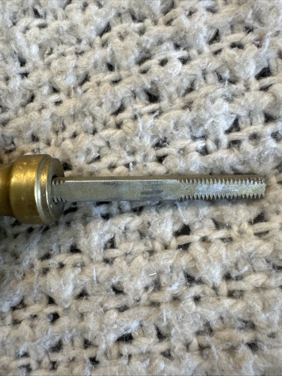 Vintage Ornate Solid Brass Door Knob, Portugal, Mid-Century, Floral Rosette