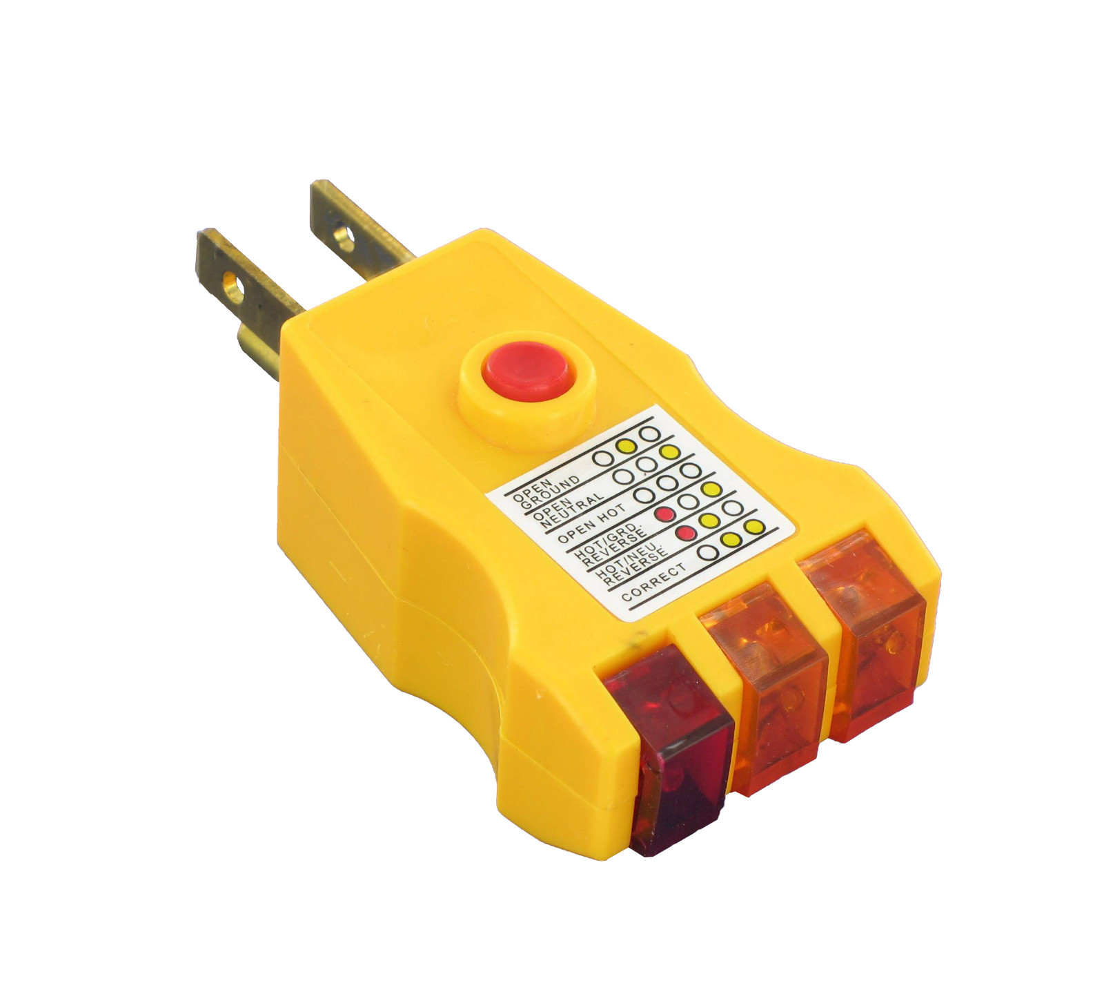 Combination Home GFCI - 125V Outlet/Receptacle Tester No Battery Required 4F67