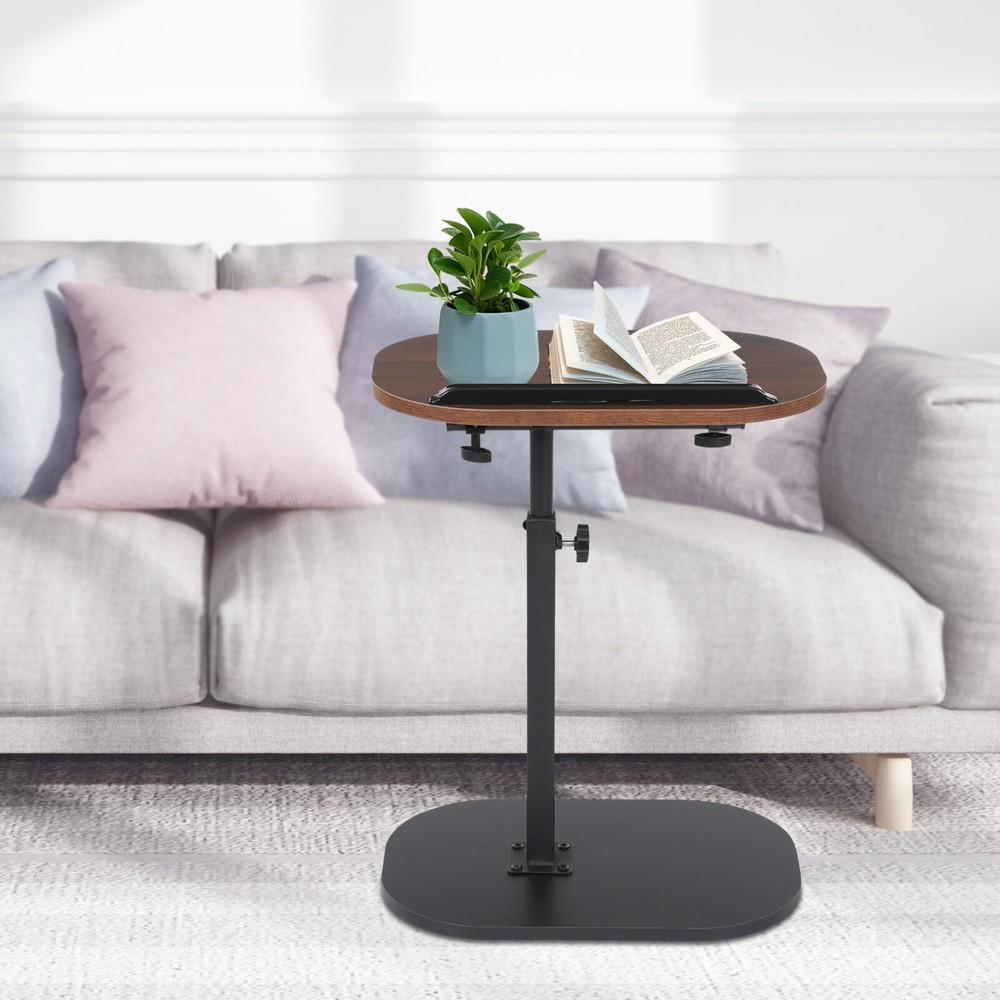 C-shaped Side Table, Small Coffee Table, Height Adjustable Side Table
