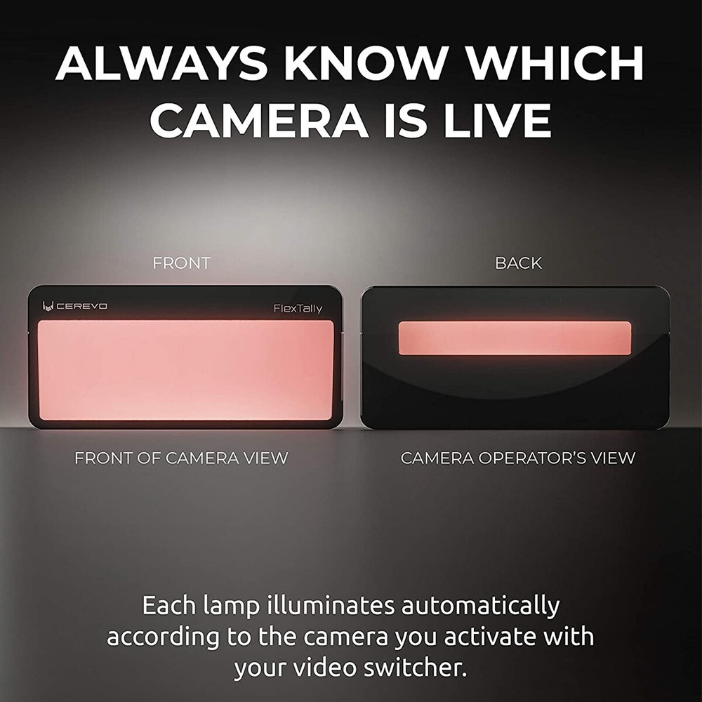 Cerevo FlexTally Wireless Tally Light System for Video Switcher and Multi-Camera