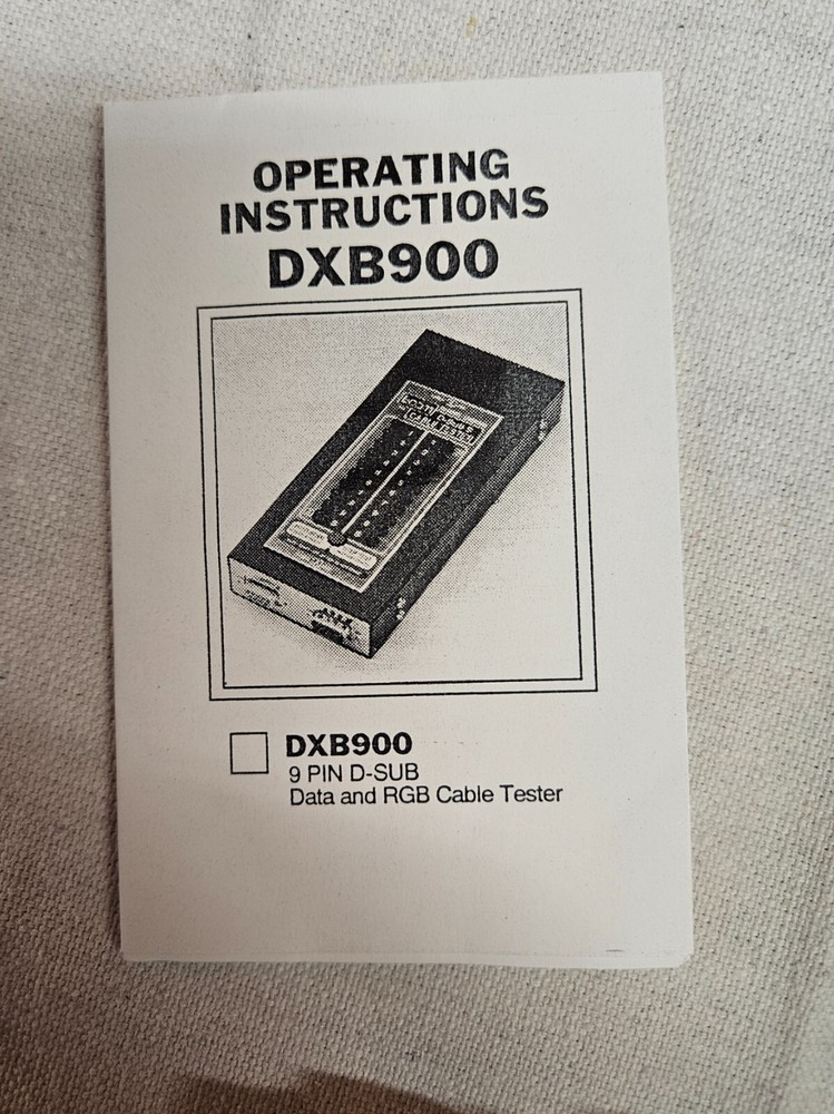L-Com D-Sub 9 Cable Tester Model DXB900