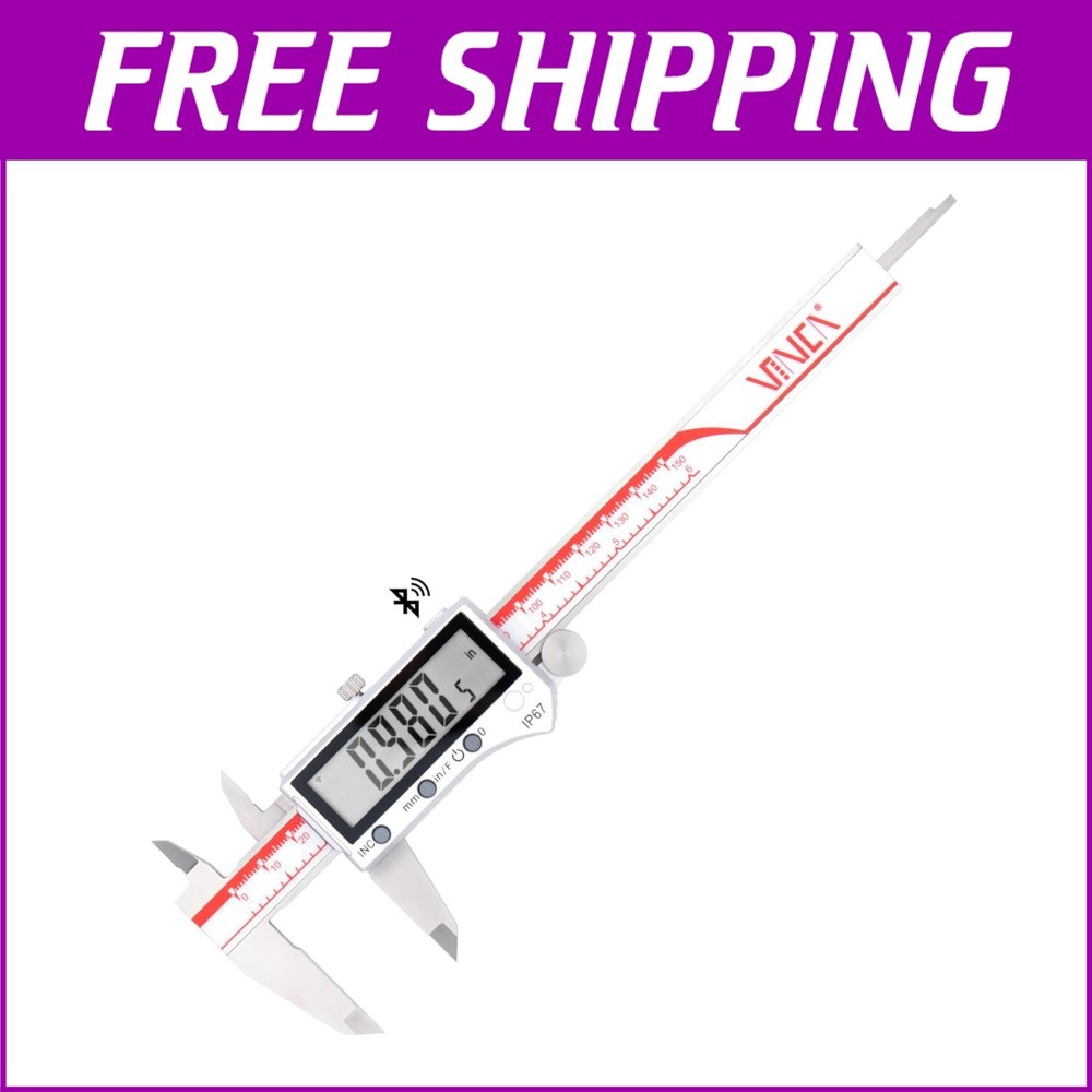 Durable Stainless Steel Bluetooth Caliper - Incremental Mode & Large Screen