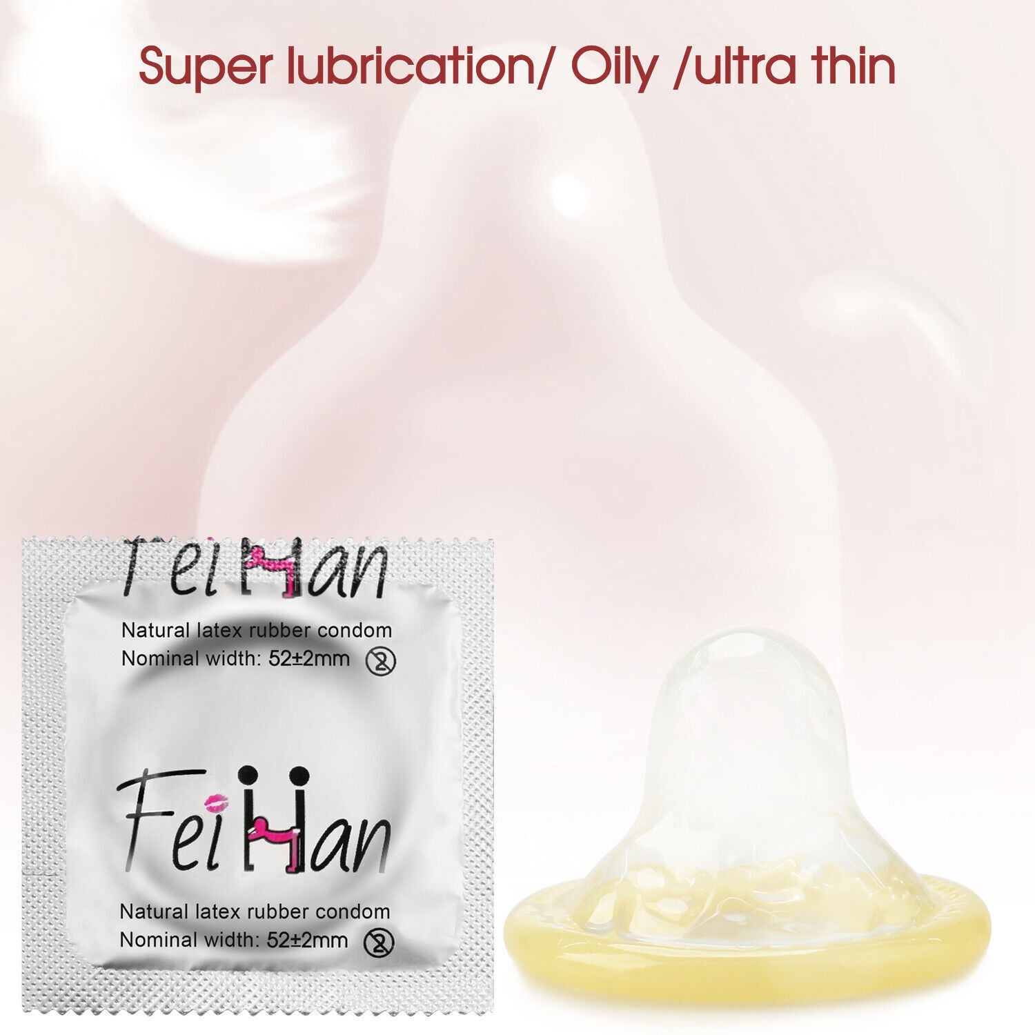 100X Latex Condoms Bulk Pack Ultra Thin Extended Pleasure Extra Time Sex Delay