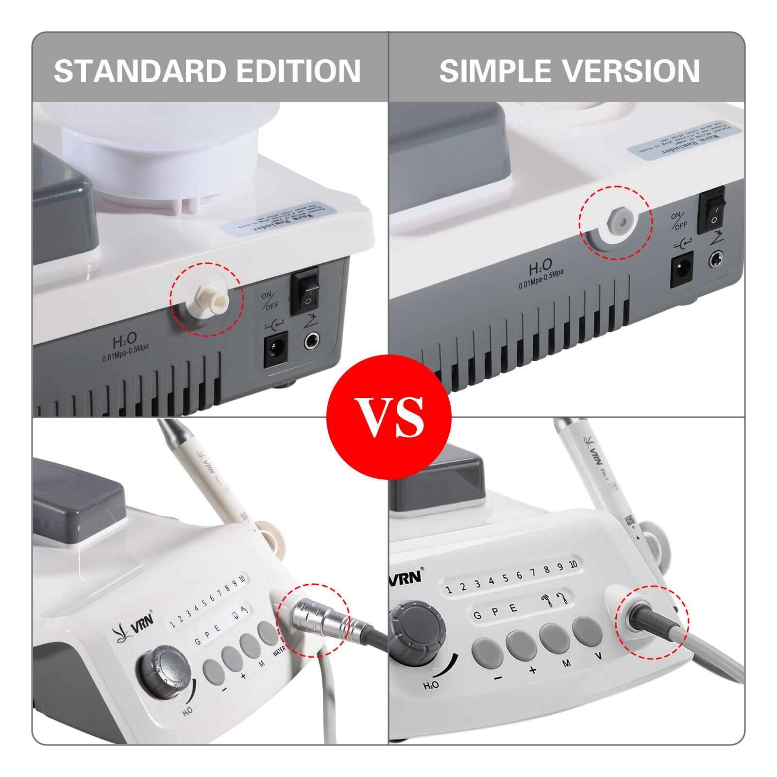 Woodpecker Style Dental LED Cordless Ultrasonic Scaler &LED Detachable Handpiece