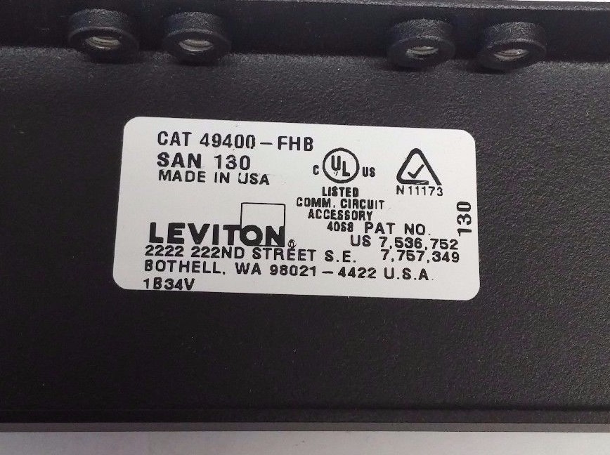 Leviton 49400-FHB Hinged Cable Management Bracket