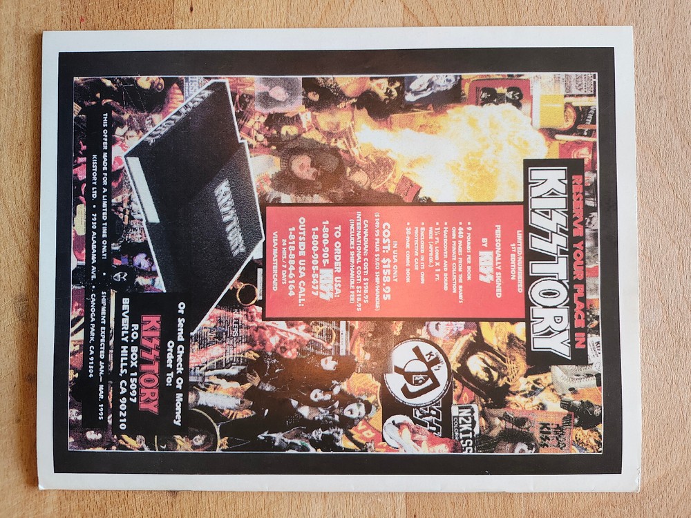 KISS This RARE Vintage Canada Magazine Vol 1 Num 4 Peter Criss Elder Centerfold