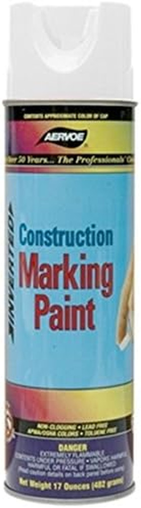 255 Construction Marking Paints, 20 Oz , White