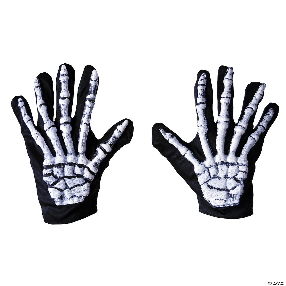 Fun World Skeleton Gloves Costume Accessory - One Size Fits Most