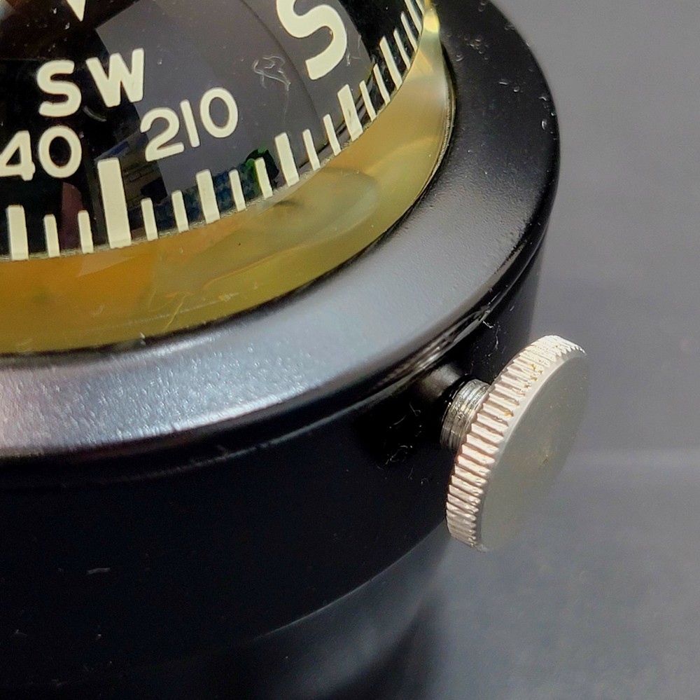 Vintage AIRGUIDE MARINE COMPASS Model 74 Original Box Mounting Hardware