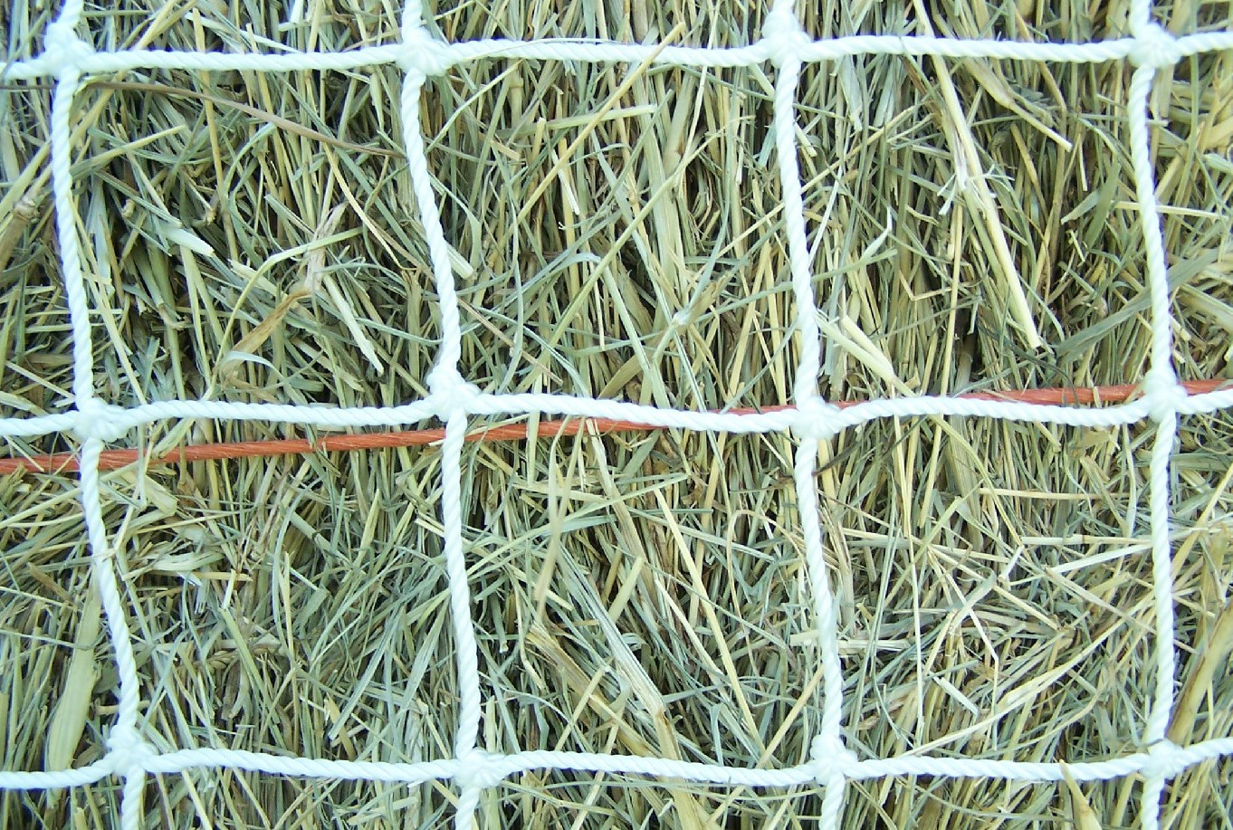 10' x 8' WHITE SQUARE NET NYLON HORSE HAY NETTING  2"  #42 400 LB TEST BALE NETS