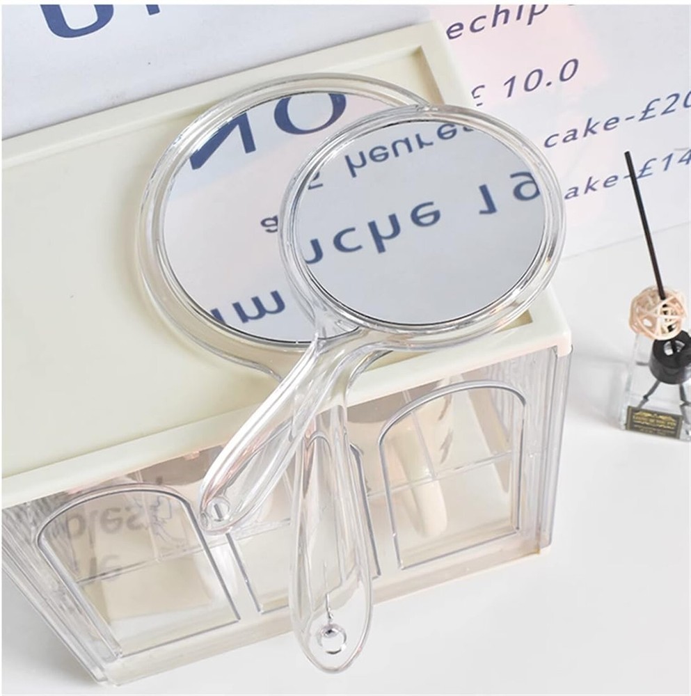 Makeup Hand Mirror, Double-Sided Handheld Mirror 1X/3X Magnifying Mirror with...