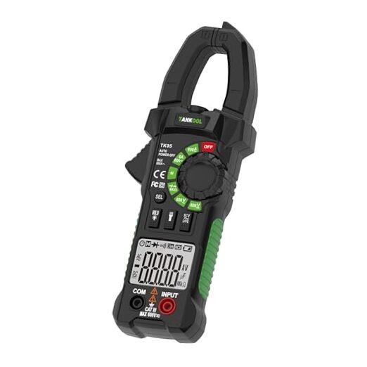 Digital Clamp Meter Multimeter Tester T-RMS 6000 Counts, Auto AC Current