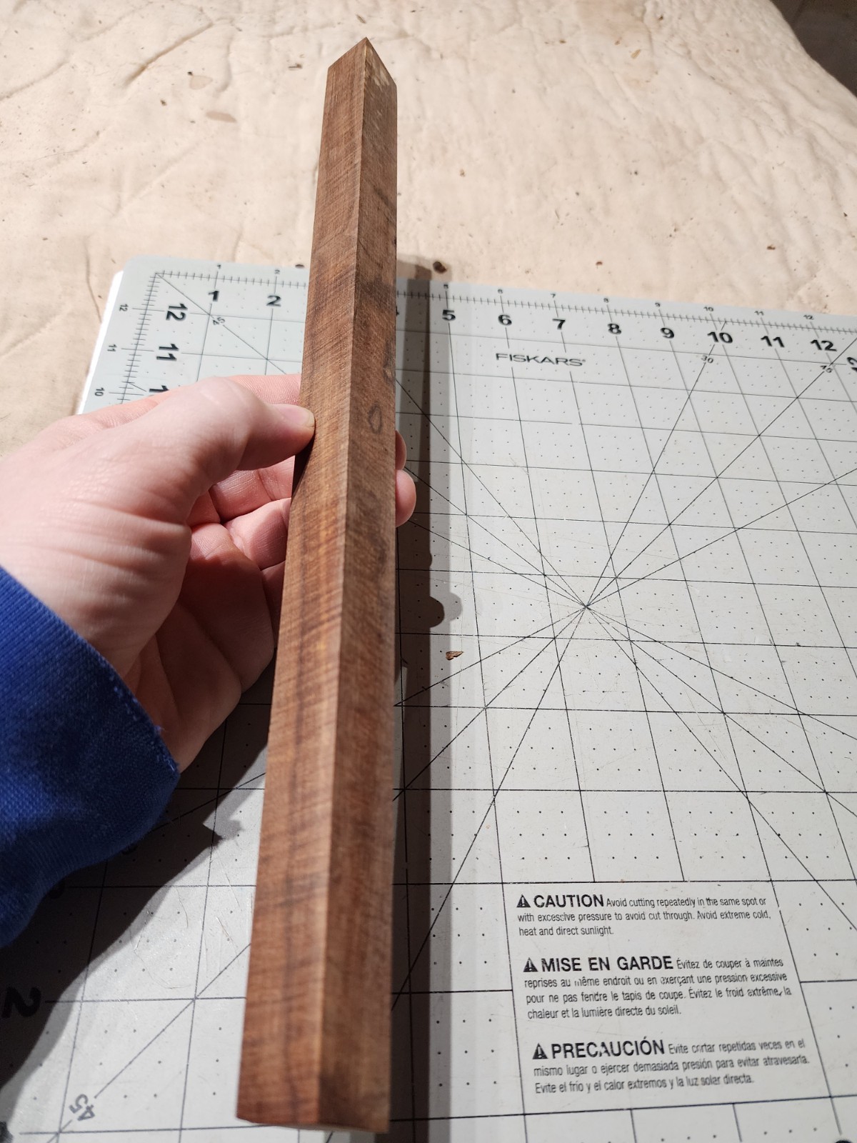 Two Long Pen Or Wand Blanks, Snakewood And Ringed Gidgee