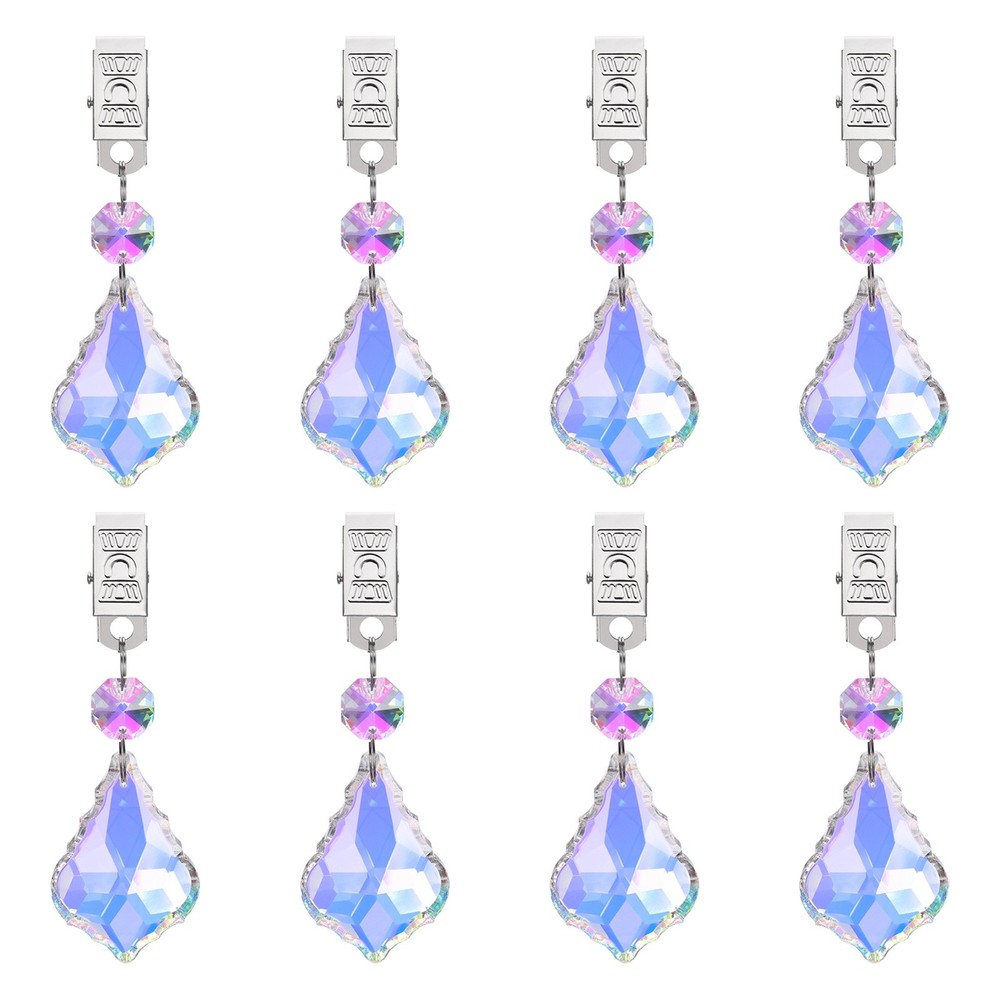 8Pcs Tablecloth Weights, Maple Leaf Shape Curtain Weight, AB Color